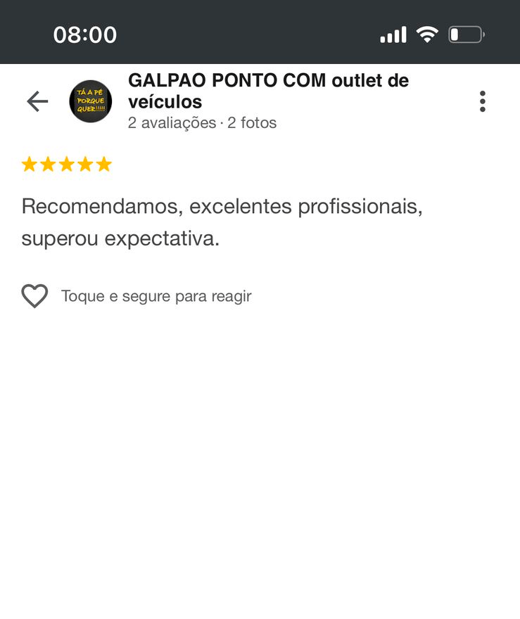 Depoimento Galpão Ponto Com - Outlet de Veículos
